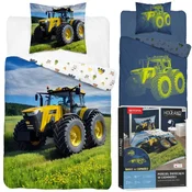 shumee Otroška posteljnina 160X200, ki se sveti v temi, traktor, kmečka vas