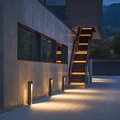 SLV Quad Pole LED projektor, antracit, aluminij, višina 90 cm - Sodobni