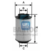 Filter goriva ufi 26.014.00
