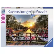 RAVENSBURGER sestavljanka kolesa v Amsterdamu, 1000 delna