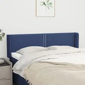 Vidaxl vidaXL Vzglavnik s krilci moder 147x16x78/88 cm blago