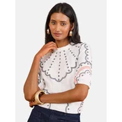 love & roses Bluza nočno modra/losos/bela
