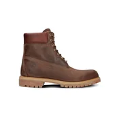 TIMBERLAND Gležnarji z vezalkami rjava