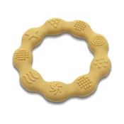 Silikonska grickalica Lorelli Premium - Prsten, Yellow