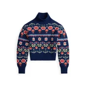 Polo Ralph Lauren Pulover svetlo bež/mornarska/zelena/rdeča