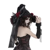 Klobuk DEVIL FASHION - Gothic Rose - črn - AS269