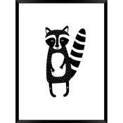 Otroški plakat Styler Modernpik Racoon, 40 x 30 cm