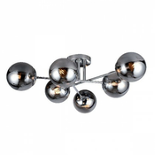 Plafonska lampa Elmark Ermina / 6C E27 / - Hrom-mat staklo
