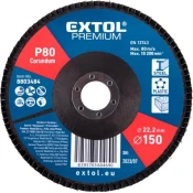 EXTOL Lamelni disk, poševni korund, premer 150 mm, P80 8803484