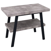 SAPHO TWIGA Prostostoječa Umivalniška Miza 90x72x50 cm, Črna Mat/Cement, Modern Loft Dizajn