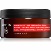 Apivita Holistic Hair Care Sunflower & Honey maska za lase za zaščito barve 200 ml
