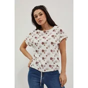 Marisse Womens T-Shirt L-Ts-4021 Off White
