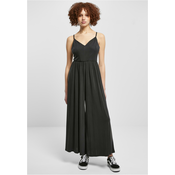 Womens modal spaghetti jumpsuit black