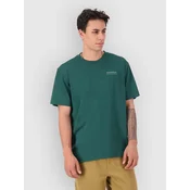 Mons Royale Yonder Merino Organic Cotton Tech Tee dark pine
