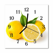tulup.si Steklena kvadratna ura Limone 30x30 cm
