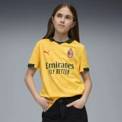 Puma AC Milan 25/26 Third Jersey Youth, Yellow, Size 9-10Y, Clothing