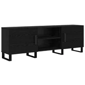 Vidaxl TV omarica Črna Orehovina 150 x 30 x 50 cm Konstruiran les