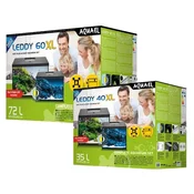 AQUAEL Akvarijski set Leddy Day&Night XL, crni - 72 l