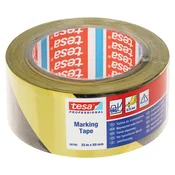 TESA OPOZORILNI TRAK RUMEN-ČRN 33 m 50 mm