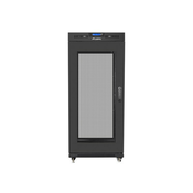 Installation cabinet rack 19 27U 600x800 black, perforated door lcd (flat pack)