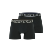 Superdry Bokserice, morsko plava / siva melange / crna