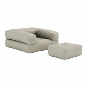 Raztegljiv fotelj Karup Design Cube Linen Beige