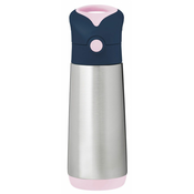 b.box termovka s slamico, 500 ml, indigo/roza