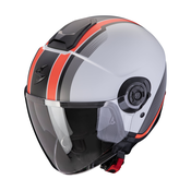 Otevřená helma na motorku Scorpion CORPION EXO-CITY II VEL matná šedo-červená