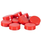 Okrogli magneti Q-CONNECT, 20 mm, 10 kosov, rdeči