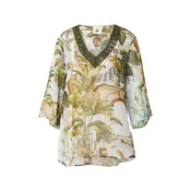 PRINCESS GOES HOLLYWOOD Bluza  svetlo modra / zelena / oliva / pastelno oranžna