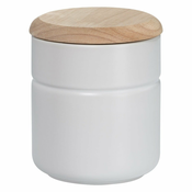 Bijela porculanska staklenka s drvenim poklopcem Maxwell & Williams Tint, 600 ml