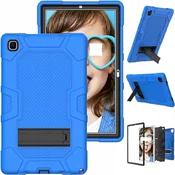 Nikcorp Oklepni etui za Samsung Galaxy Tab S6 Lite 10.4 P610, silikonski ovitek z vgrajenim stojalom in prostorom za pisalo, moder