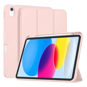 Etui Techsuit Flex Trifold z držalom za pisalo za iPad 10.9 2022/iPad 2025 - pink