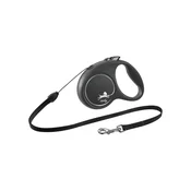 Flexi Black Design S uže 5 m crna
