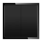 ELEKTRO SMART DESIGN LINE mehanicki modul za dvostruko tipkalo, crni DL-86-2RS-BK plain
