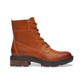 Timberland za ženske. TB0A43AXEM41 Rjavi usnjeni škornji Brimfield (36 W), Rjava, Ravna stran, Čipke, Priložnostno