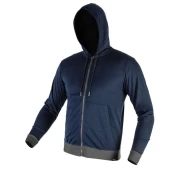 shumee UDOBNA jopa s kapuco z zadrgo, temno modra, velikost XXXL