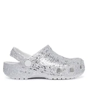 Natikači Crocs Classic Dazzle Glitter Clog K 213915 Srebrna