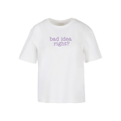 Womens T-shirt Bad Idea white