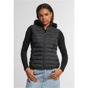 Womens ultra-light quilted vest black