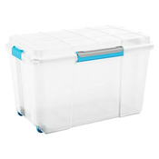 Keter Kutija za pohranjivanje Scuba XL (D x Š x V: 73,5 x 44,5 x 46 cm, Plastika, Prozirno, S kotacicima)