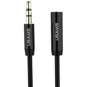 USAMS Podaljševalni kabel za slušalke 1 m črne barve EYCX101 (US-SJ055)