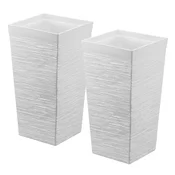 VEVOR Set za sajenje, stožčast, V2, 30x30x58 cm, bela
