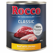 Ekonomicno pakiranje za gurmane: Rocco Classic 24 x 800 g - NOVO: Govedina s divljom svinjom