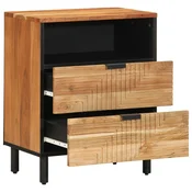 Ormaric za krevet Smeda 50 x 33 x 62 cm Cvrsto drvo akacije