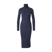 Tommy Jeans Pletena obleka Bodycon DW0DW23320 Mornarsko modra Slim Fit