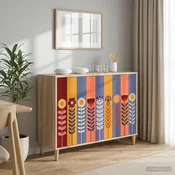 vidaXL Strani šal ESSEN Sonoma 102 x 33 x 75 cm Inženirski les
