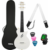 Cascha Carbon Fibre Ukulele Set - White