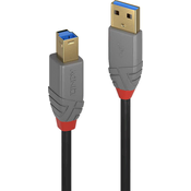 LINDY LINDY USB kabel USB 3.2 gen. 1 (USB 3.0) USB-A vtič\, USB-B vtič 2.00 m črna 36742, (20416671)