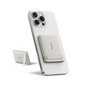 KJB Magnetna prenosna baterija 5.000 mAh s stojalom, USB-C do 20 W, titanova